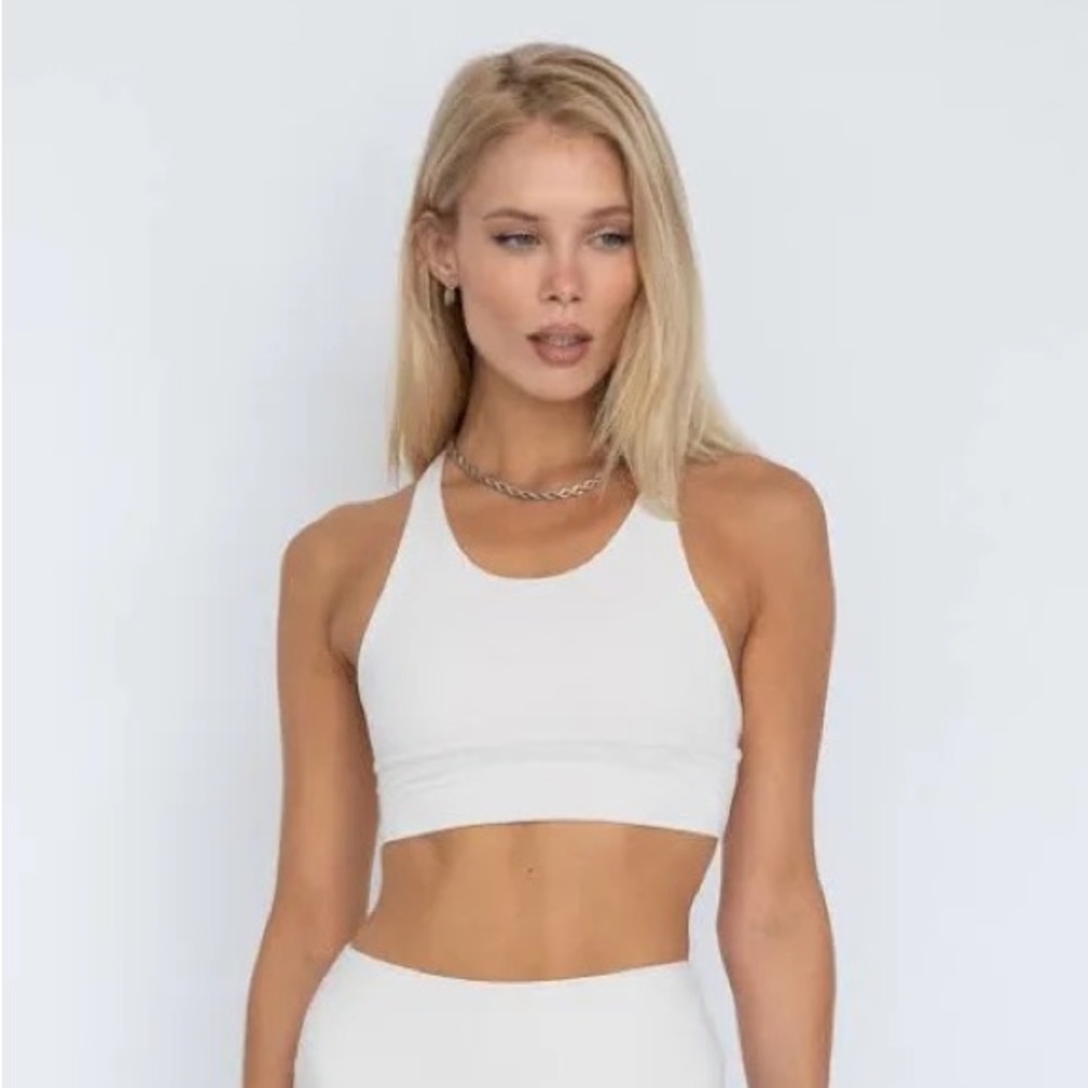 Skatie x the Salty Blonde Cleo sports bra - vanilla, medium